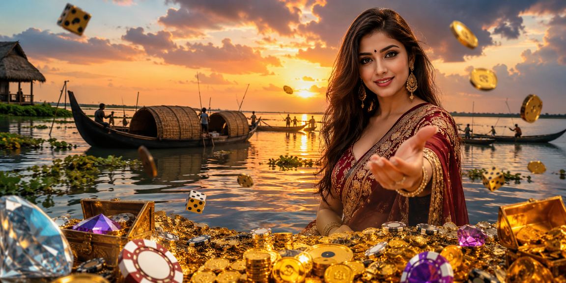 টাঙ্গুয়ার হাওরে মোবাইলে ক্যাসিনো অ্যাপ ব্যবহারের দৃশ্য